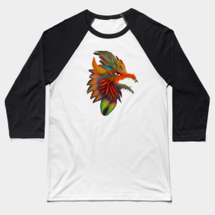 Feathered Serpent Dragon Baseball T-Shirt